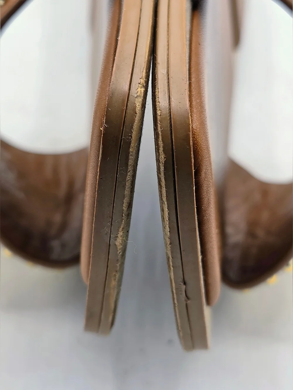 Zara Studded Flat Leather Slide Sandals Size 7.5 - Picture 7 of 14